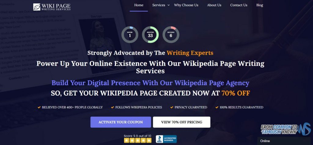 Wiki Page Writing Services