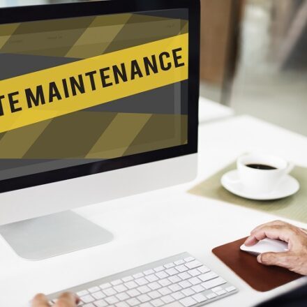 Website Under Construction Error Concept