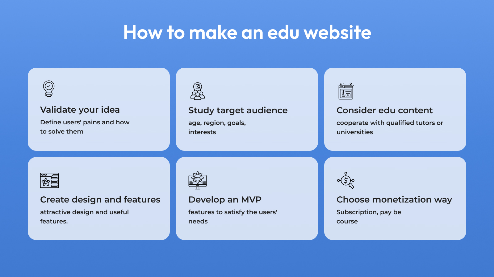 How to make an edu website