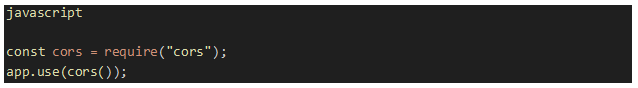 Enable CORS for cross-origin access