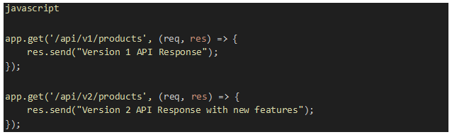 Example in Express.js