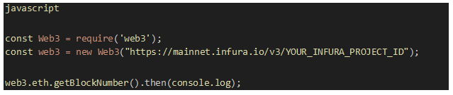Example: Web3 API (Ethereum Blockchain Interaction)