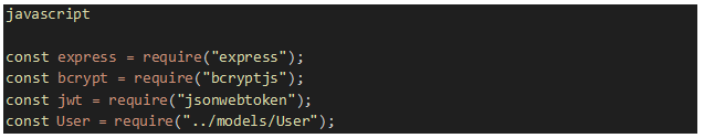 Inside a new routes folder, create userRoutes.js