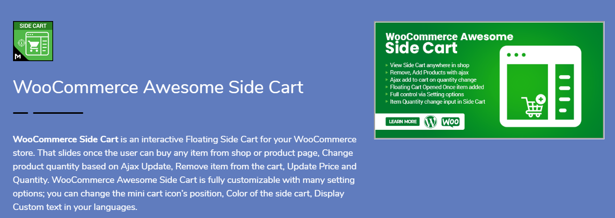 WooCommerce Side Cart